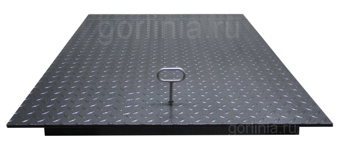 Люк в подвал контур с рифленым листом