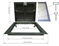 Напольный люк Стелс 900*1100п образец